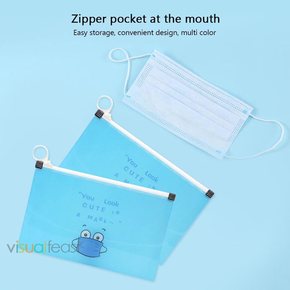 Set 8 túi đựng khẩu trang chống bụi không ô nhiễm có khóa kéo
 | BigBuy360 - bigbuy360.vn