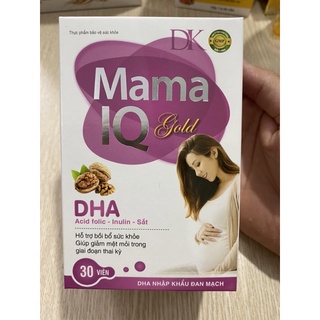 Viên uống sắt tổng hợp cho bà bầu Mama IQ Gold bổ sung Acid folic , DHA bồi bổ sức khỏe nguyên liệu nhập khẩu