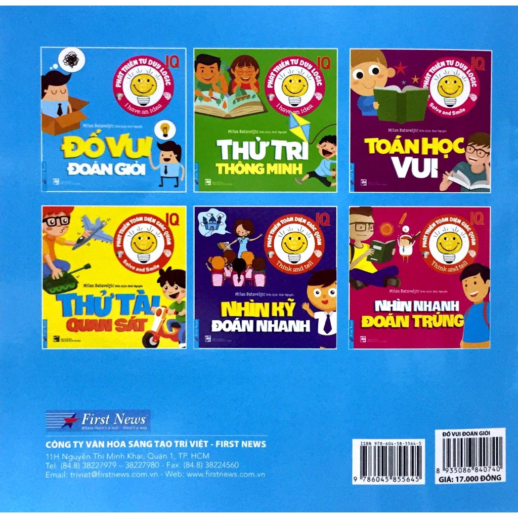 Sách Phát Triển Tư Duy Logic IQ - Đố Vui Đoán Giỏi