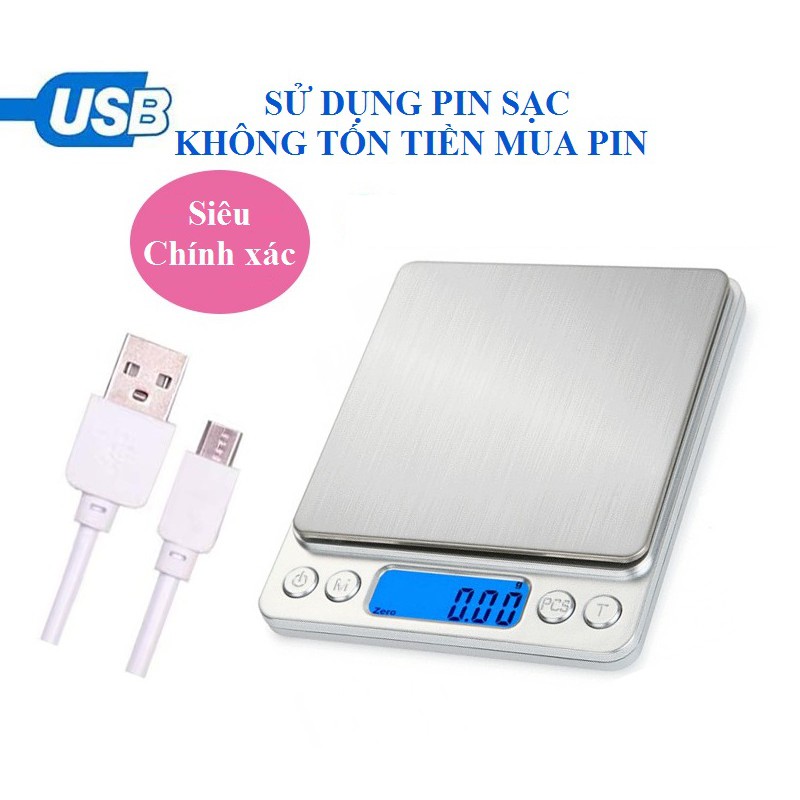 Cân điện tử Cân Tiểu Ly Điện Tử Platform 1Kg hoặc 3KG hoặc 500g/0.01G