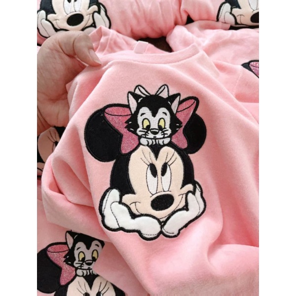 Bộ nỉ hồng dư xịn bé gái 92-140