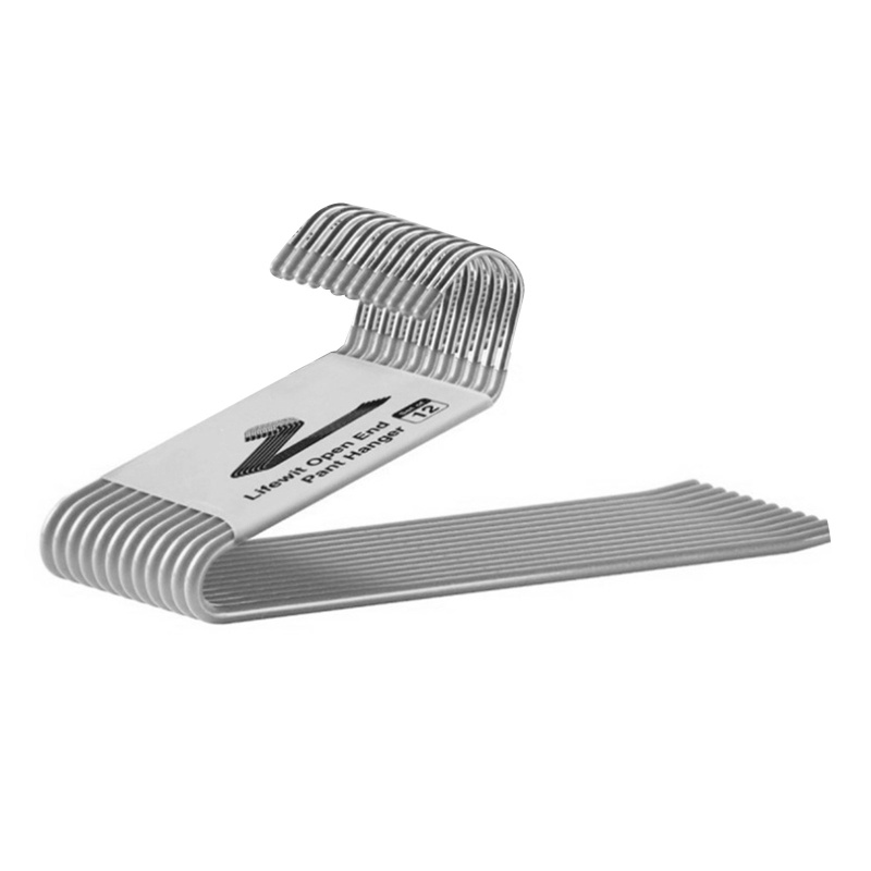 Set 12 Móc Treo Quần Áo Hình Chữ S Bằng Cao Su Chống Trượt Siêu Bền