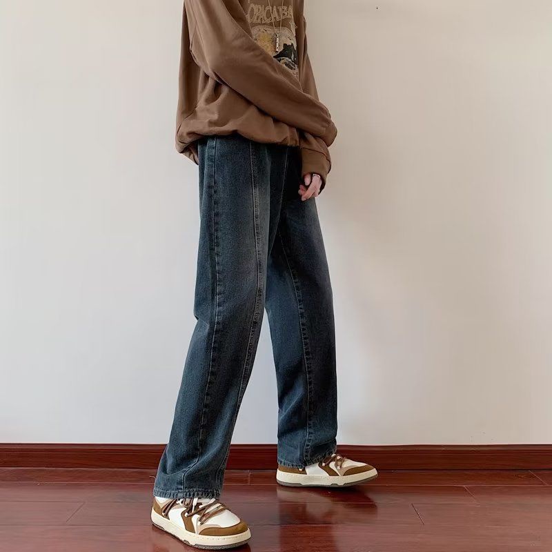 Quần Jean Dài Dáng Rộng Phong Cách Retro Thời Trang Xuân Hè 2022 Mới