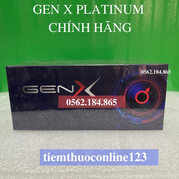 Viên uống GEN X PLATINUM  Hỗ trợ sức khoẻ sinh lý nam - hộp 24 viên