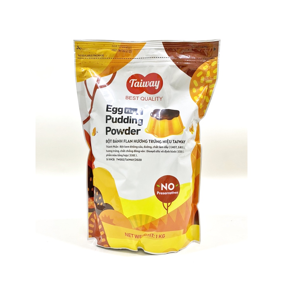 Bột pudding trứng Taiway Việt Nam  pudding hột gà truyền thống Đài Loan