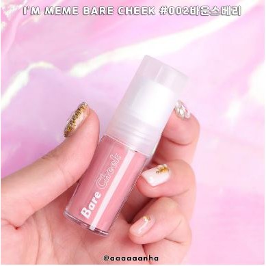 Má Hồng Dạng Kem Cho Đôi Má Hồng Hào, Tươi Tắn I'm Meme I'm Bare Cheek Liquid 3ml