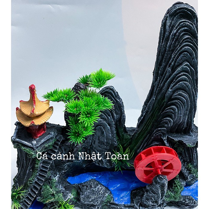 TIỂU CẢNH TRANG TRÍ HỒ CÁ NON BỘ 35X8X36CM