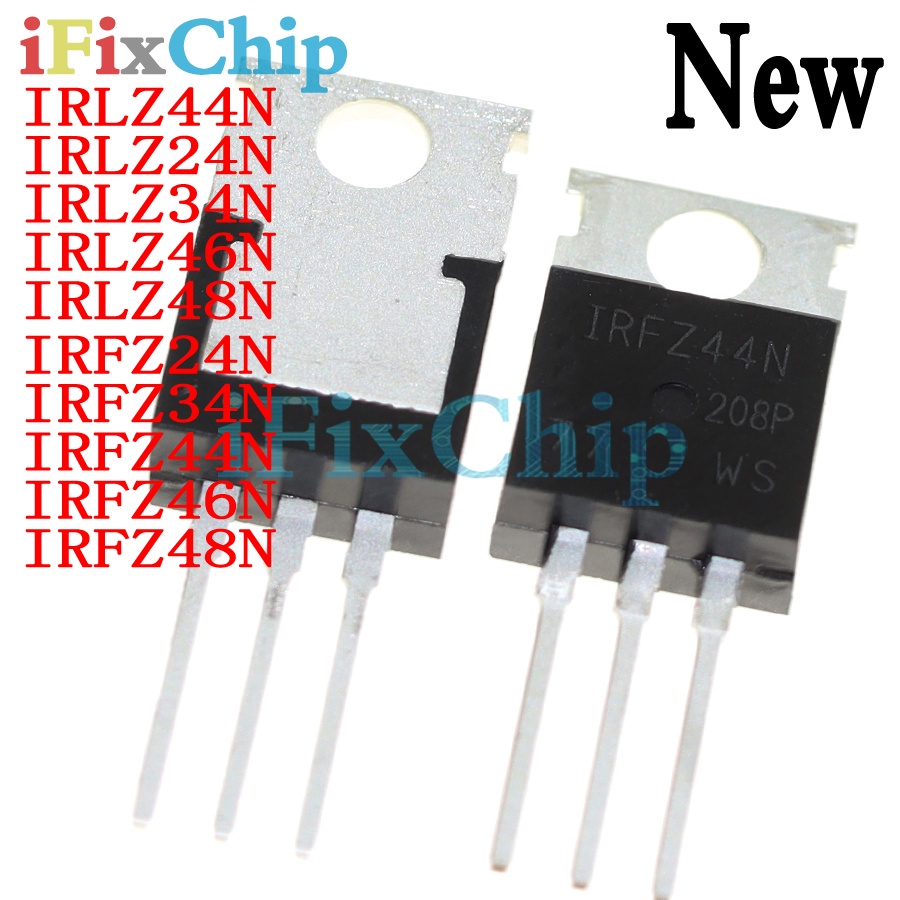 Bộ 10 Linh Kiện Điện Tử IRLZ44N TO-220 IRLZ44 IRLZ24N IRLZ34N IRLZ46N IRLZ48N IRFZ24N IRFZ34N IRFZ44