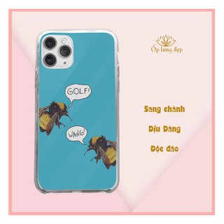 Ốp lưng GOLF-WANG hai chú ruồi cãi nhau hài hước, cá tính Iphone từ 5 đến Xs Max/11/11 Promax/12/12 Promax CHUFLO21046
