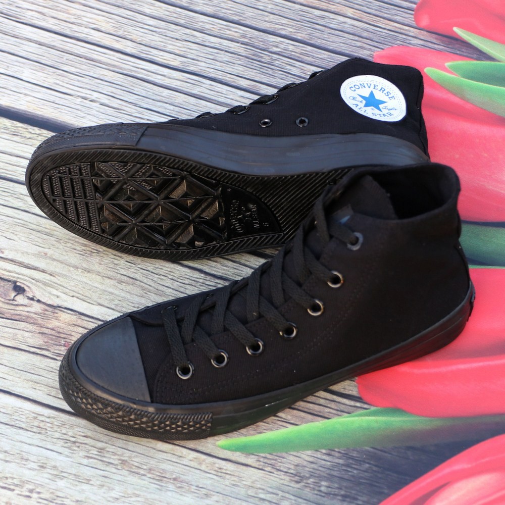 Giày Sneaker Chuck 2 Full Đen Nam Cổ Cao ZRF | BigBuy360 - bigbuy360.vn