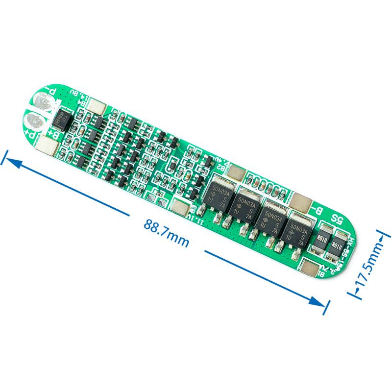 Bảng mạch bảo vệ Pin Lithium-ion 18650 BMS 18.5V 5S 15A chất lượng cao