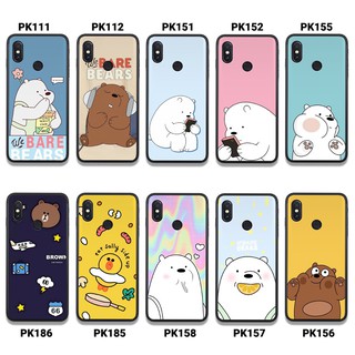 [FSS09JAN-Hoàn 20% xu]  ỐP LƯNG XIAOMI MI 8 - MI 8 SE - MI 8 LITE IN HÌNH GẤU WE BARE BEARS