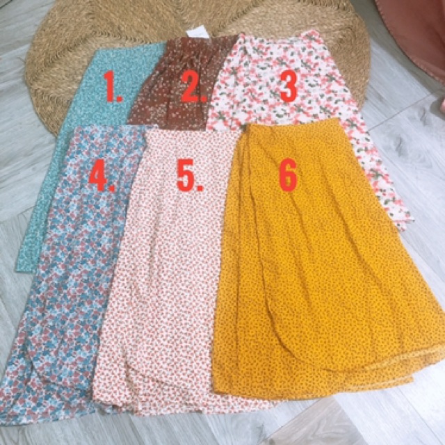 💕[Ong-Ong store]💕 Chân váy maxi hoa cạp chun sau, kèm quà tặng | BigBuy360 - bigbuy360.vn