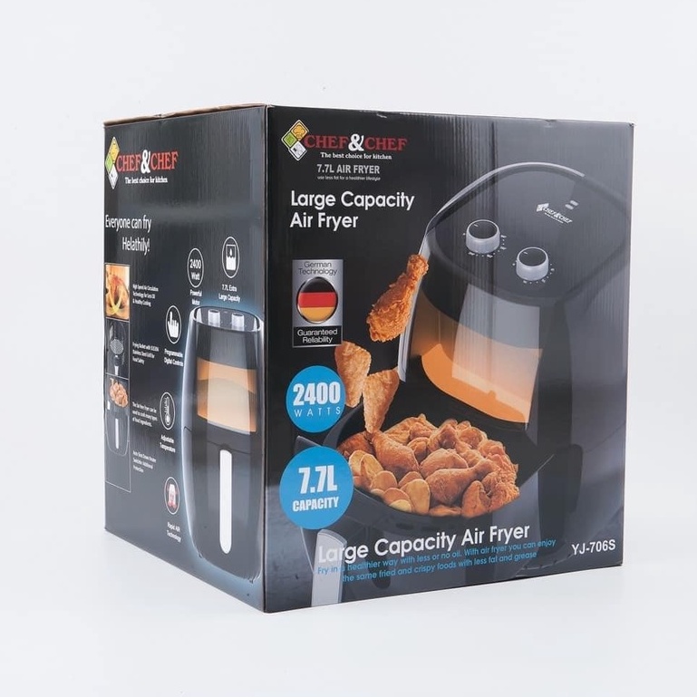 NỒI CHIÊN CHEF&amp;CHEF 5.5L/ 6.5L/ 7.5L [THẺ BẢO HÀNH 12 THÁNG]