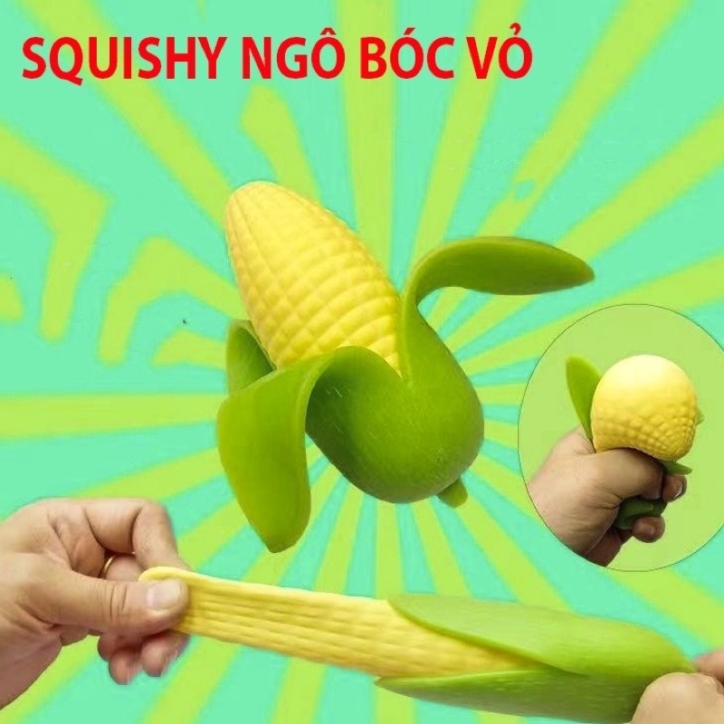 squishy ngô bóc vỏ