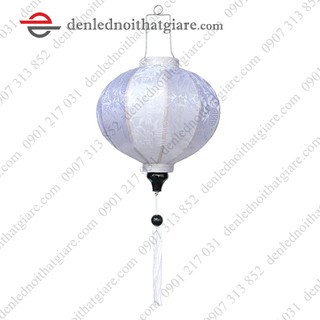 Đèn lồng HỘI AN vải lụa 35cm kiểu Tròn 100E35
