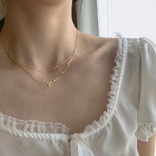 Dây chuyền Chocker - bạc 925 mạ vàng
