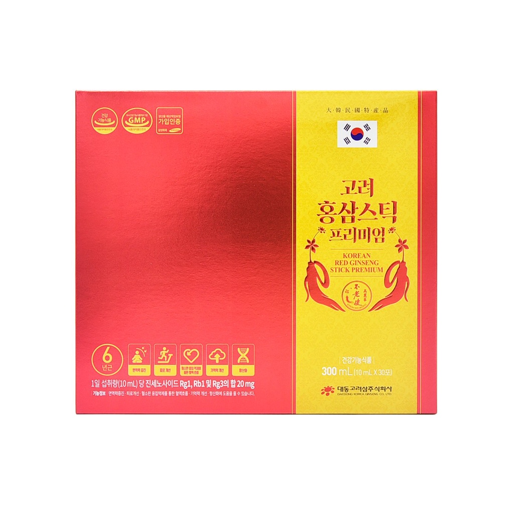 Tinh Chất Hồng Sâm Hàn Quốc DAEDONG Dạng Stick Hộp 30 Gói x 10ml