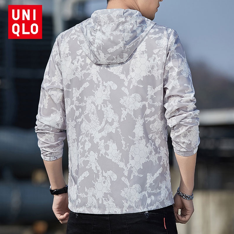 Uniqlo Áo Khoác Hoodie Chống Nắng/Tia UV Thoáng Khí Siêu Nhẹ Họa Tiết Rằn Ri Thời Trang Cho Nam Và Nữ 2022