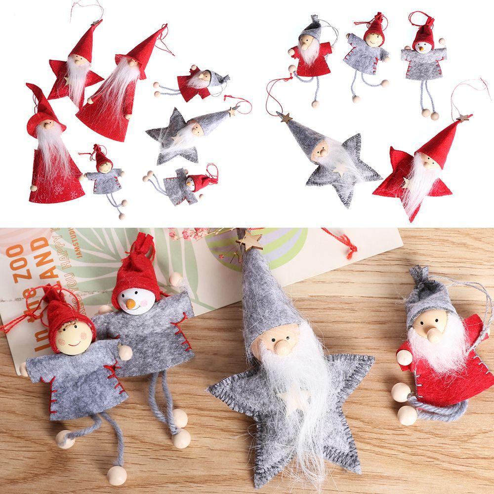WATTLE Búp Bê Vải Hình Ông Già Noel Dễ Thương Dùng Làm Quà Tặng Giáng Sinh