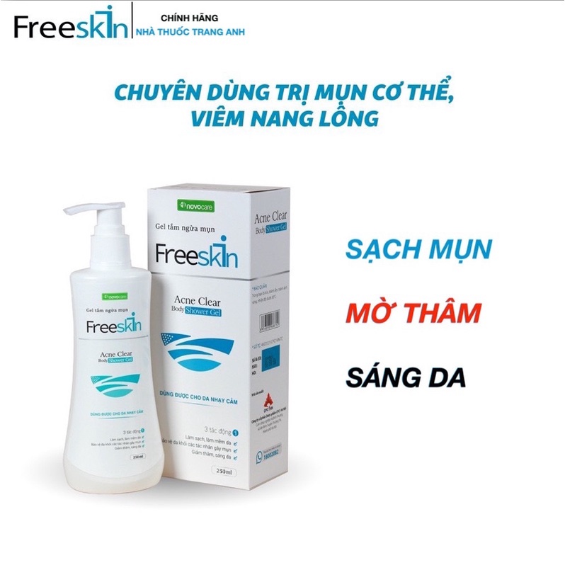 Gel tắm Freeskin Novocare Novopharm