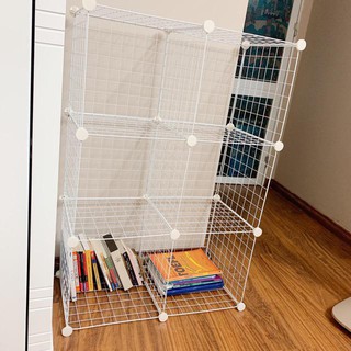 Tủ Lắp Ghép Tiện Lợi Bằng Khung Lưới Thép, Tủ Đựng Đồ Đa Năng