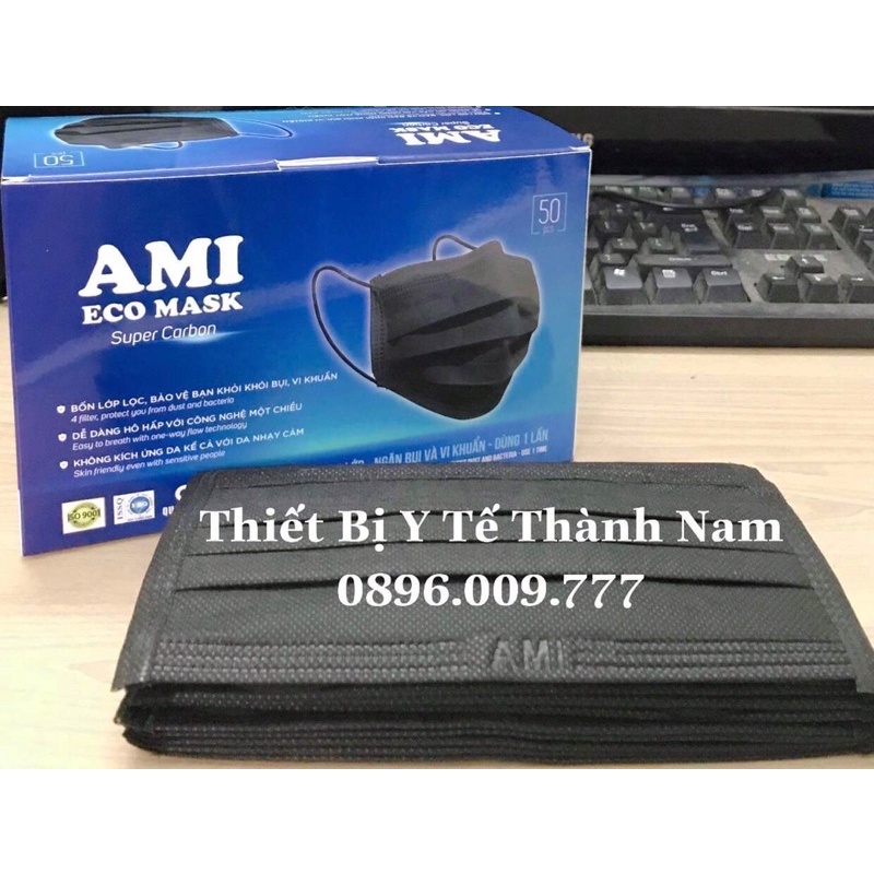 COMBO 10 Hộp Khẩu Trang Y Tế 4 lớp AMI (50 chiếc / 1 hộp)