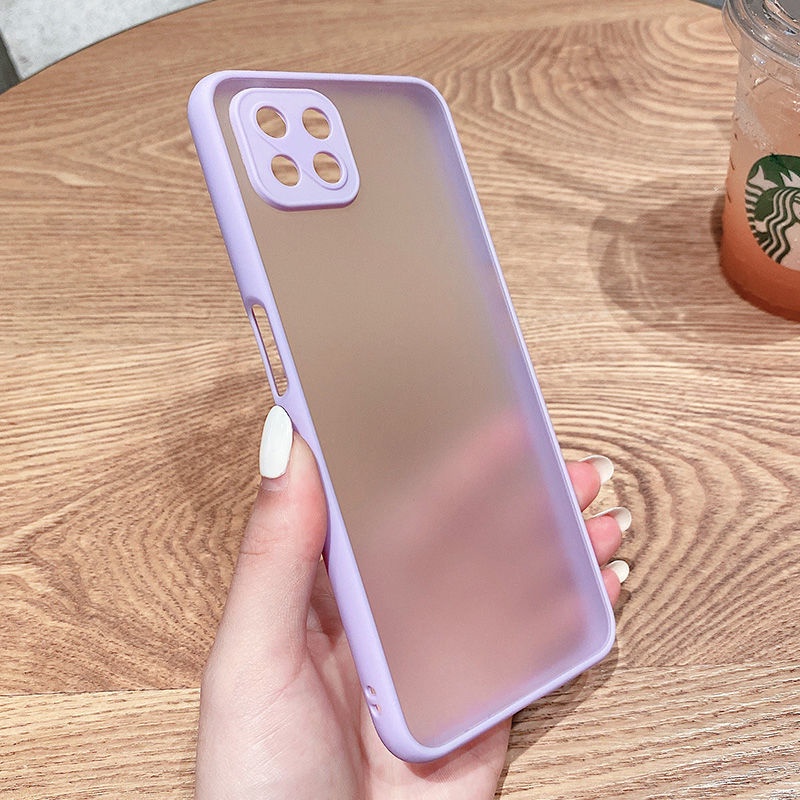 Ốp điện thoại cứng mặt nhám trong suốt chống sốc dành cho Realme C55 C53 C35 C33 C30 C30s C21Y C25s C25 C25Y C21 C20 C15 C12 C11 Narzo 50A 50i Prime 4G 5G 2021 2023
