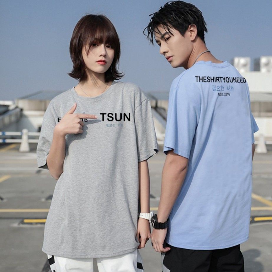 Áo Thun Tay Lỡ nam nữ, áo phông form rộng chất cotton In Tsun Est.2016
