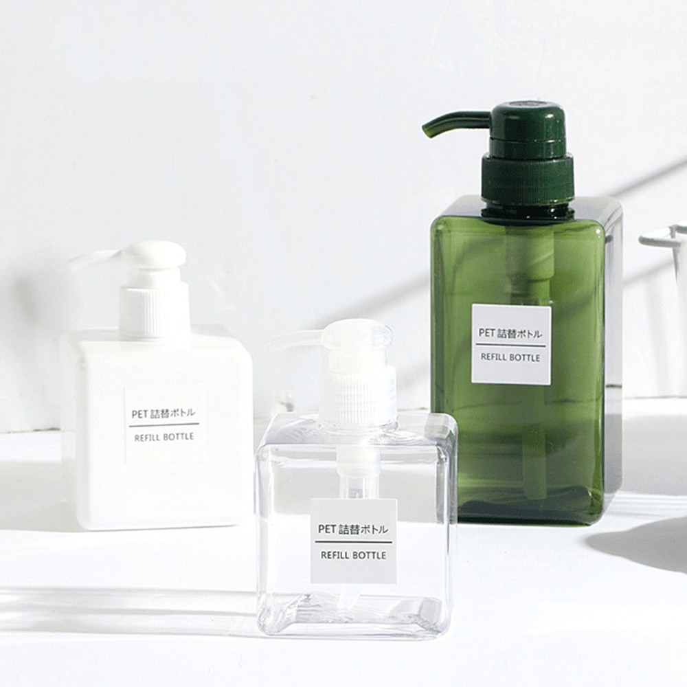 Quartet Chai Rỗng Dạng Nhấn Đựng Dầu Gội Đầu Dung Tích Lớn Chia Ngăn Đựng Mỹ Phẩm Mang Theo Du Lịch