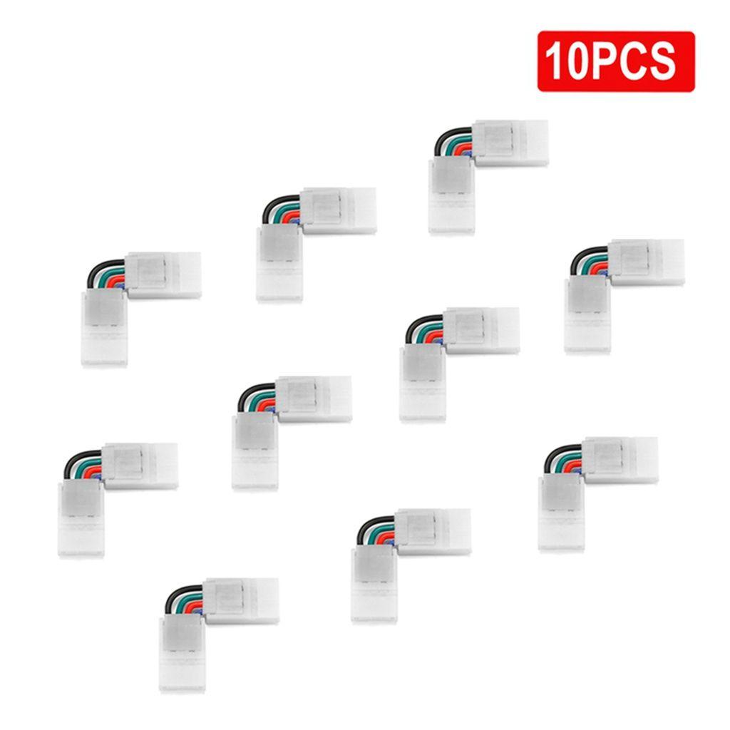 Đầu Nối Dây Đèn Led 90-180 Độ Rộng 10mm Chuyên Dụng Cho 5050 RGB