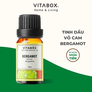Tinh dầu Vỏ Cam Bergamot Vitabox - 100% thiên nhiên nguyên chất - Pure natural essential oil