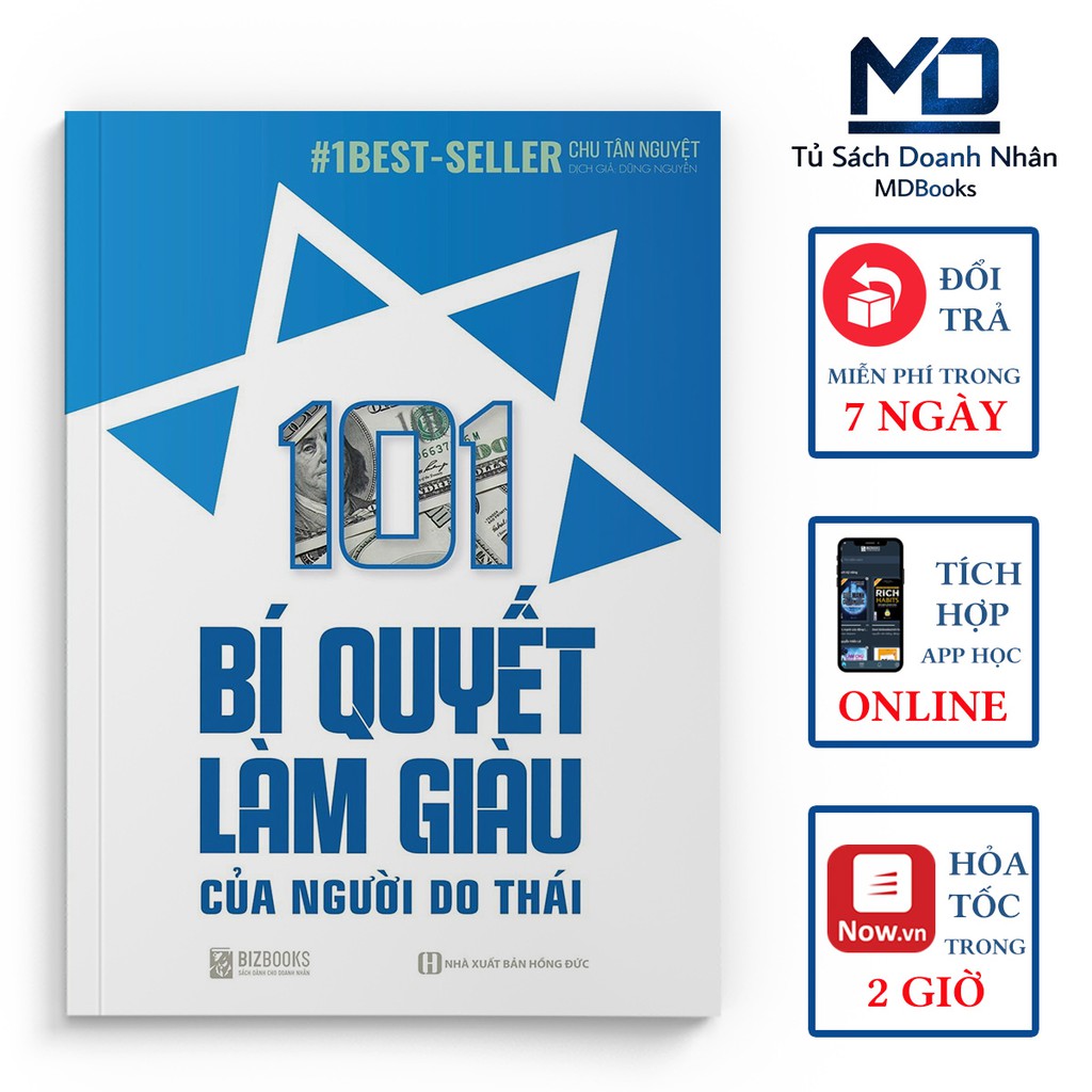 Sách Kỹ Năng - 101 Bí Quyết Làm Giàu Của Người Do Thái - Đọc Kèm Apps - Bizbooks - 8935246925959