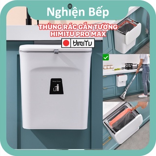 Thùng rác treo tường gắn cửa HIMITU PRO MAX Model X Model Y thông minh mới nhất 2022 tự động đóng túi rác khi nhấn nút