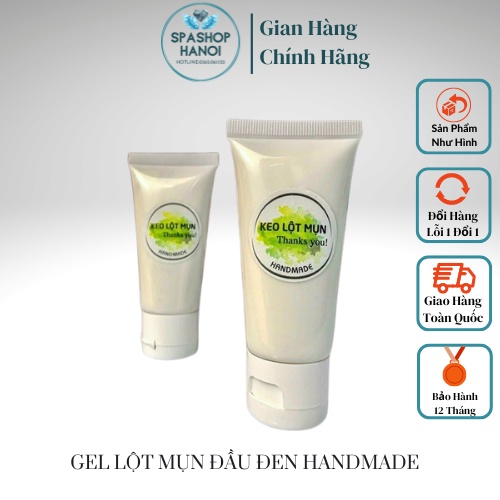 Gel Lột Mụn Đầu Đen Handmade, Keo Lột Mụn Cám Làm Sạch Sâu Hỗ Trợ Giảm Mụn Cho Vùng Mũi[Chất Lượng]