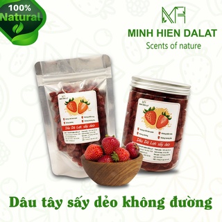 Dâu tây Đà Lạt sấy dẻo không đường Minh Hiền Đà Lạt.