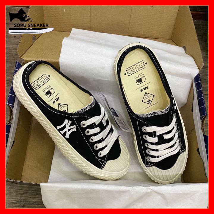 [Mã FAGREEN245 giảm tới 30K đơn 99K] Giày sục nữ đạp gót NY đen đế đục siêu tiện | BigBuy360 - bigbuy360.vn