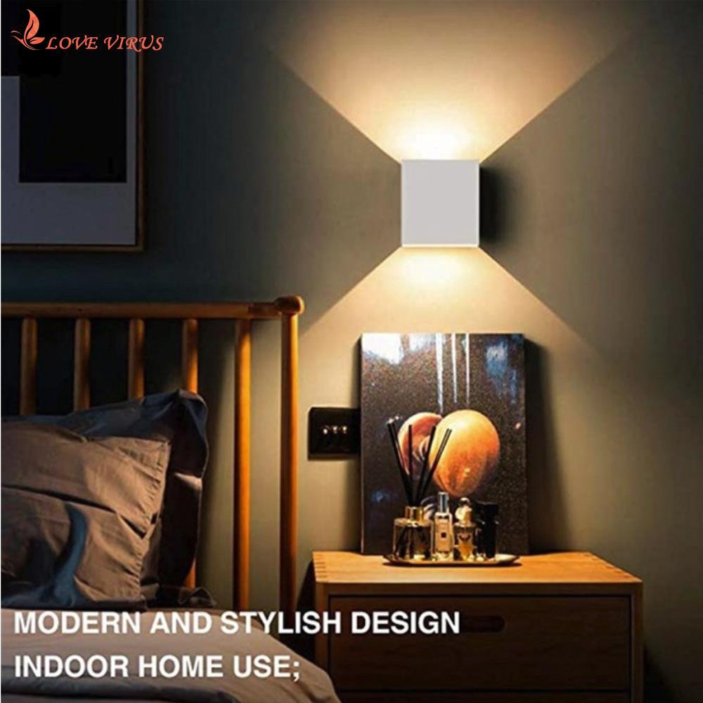 Đèn treo tường 6W bằng nhôm thiết kế thời trang hiện đại cho phòng ngủ
