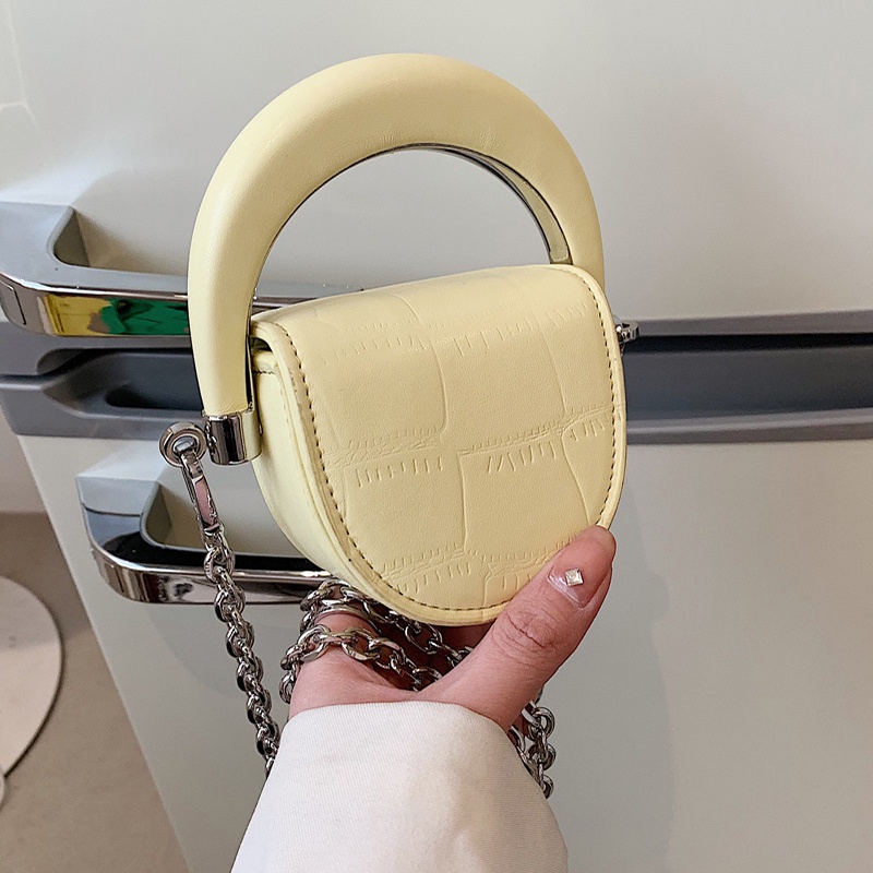 Túi Đeo Chéo mini Họa Tiết Đá Phong Cách retro Pháp Cho Nữ