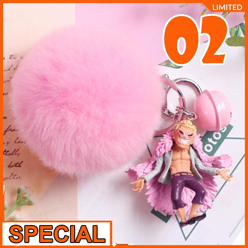 Móc Khóa One Piece - Keychain One Piece - Aokiji, Whitebread, Doflamingo, Shanks, Mihawk