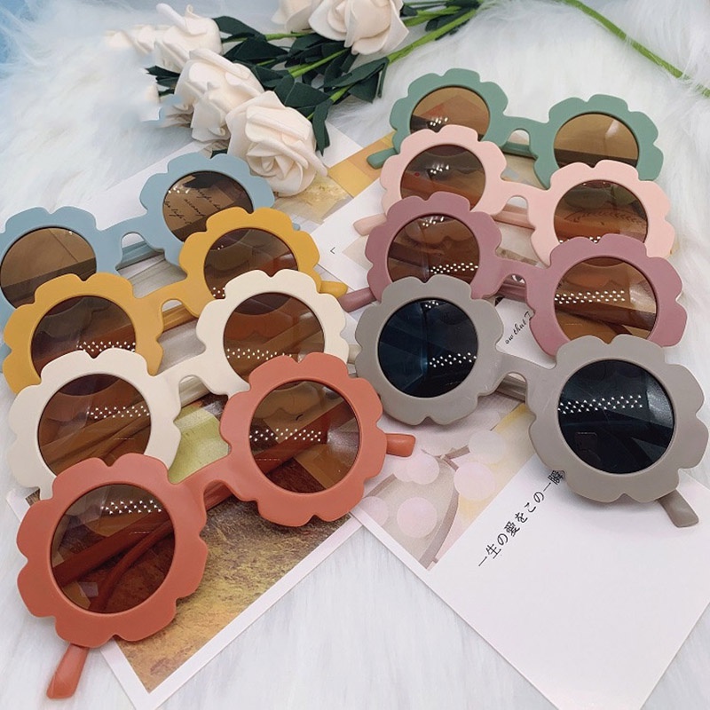 Kính râm chống tia UV thời trang hình hoa cho bé