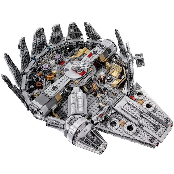 Lắp Ráp Xếp Hình Mô Hình Tàu Vũ Trụ Thiên Niên Kỷ Star Wars 1381 Khối LELE79211 LEPIN05007 BELA10471