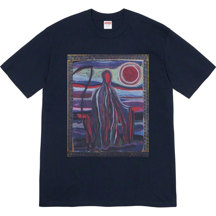 Supreme 19SS ReaperTee Joint Artist Oil Painting Death Reaper Short Sleeve Tide