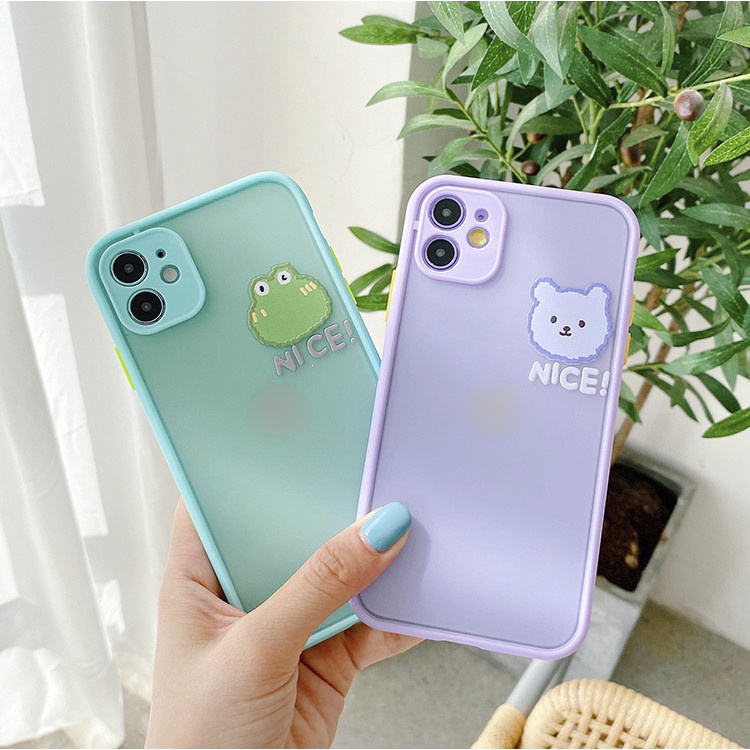 Ốp lưng iphone Nice nhám viền nổi cong 6/6plus/6s/6splus/7/7plus/8/8plus/x/xr/xs/11/12/13/pro/max/plus/promax