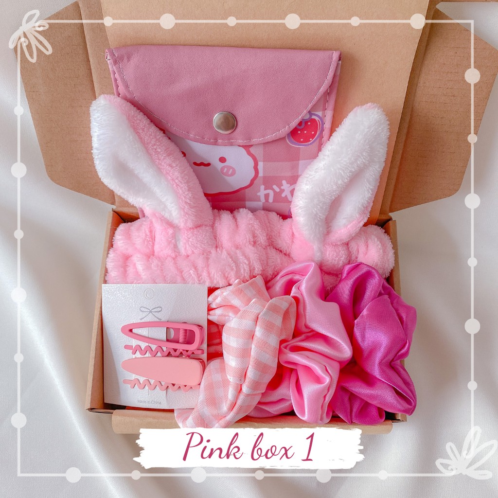 Set Quà Tặng Tone Hồng💖 Đặc Biệt Cho Bạn Nữ, 1 Box Gồm 2-6 Món Quà Dễ Thương | BigBuy360 - bigbuy360.vn