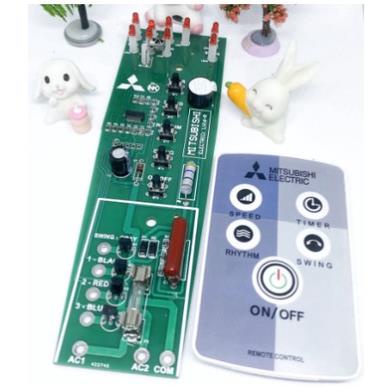 Combo Mạch điều khiển quạt mitsubishi LV-16R và Tay điều khiển