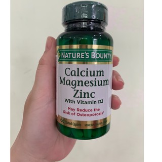 Viên Uống Bổ Sung Canxi, Ngừa Loãng Xương Nature’s Bounty Calcium Magnesium Zinc With D3 ( Chai 100 Viên)