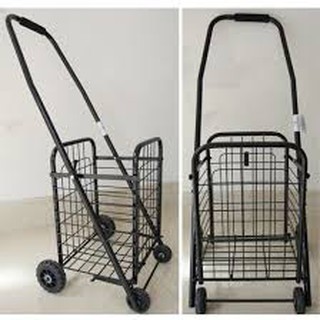 Xe kéo đi siêu thị, đi chợ gấp gọn có giỏ hàng siêu đẹp-xdc01