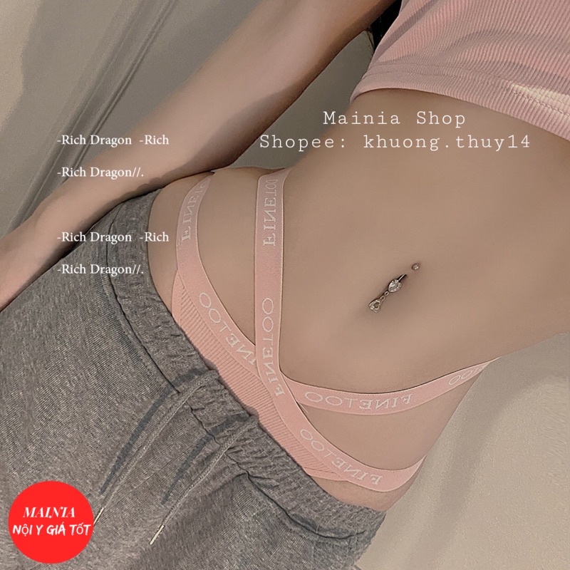 [Có Bigsize] Quần Lót Lọt Khe Cotton Cạp Thun Chéo Chữ X Sexy Quyến Rũ Mainia Shop