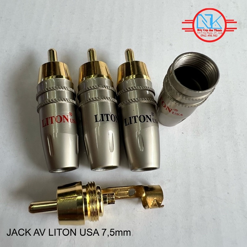 Giắc av Liton hàn dây chân đồng